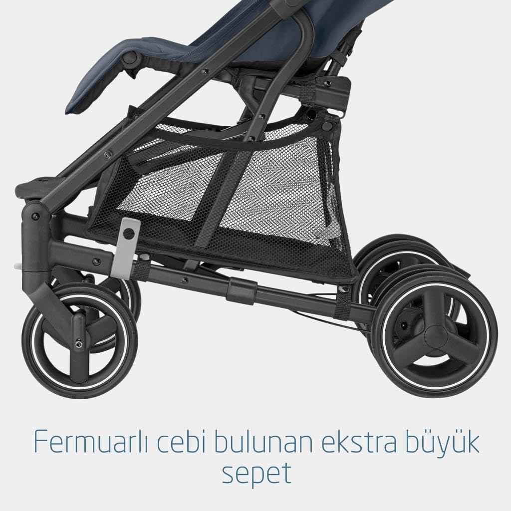 Maxi-Cosi Mara Buggy, sehr leichter und kompakter Kinderbuggy mit 3 Liegepositionen, geeignet ab der Geburt bis ca. 4 Jahre (max. 22 kg), Brave Graphite
