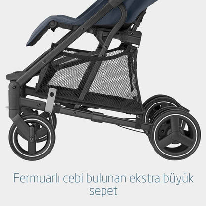 Maxi-Cosi Mara Buggy, sehr leichter und kompakter Kinderbuggy mit 3 Liegepositionen, geeignet ab der Geburt bis ca. 4 Jahre (max. 22 kg), Brave Graphite