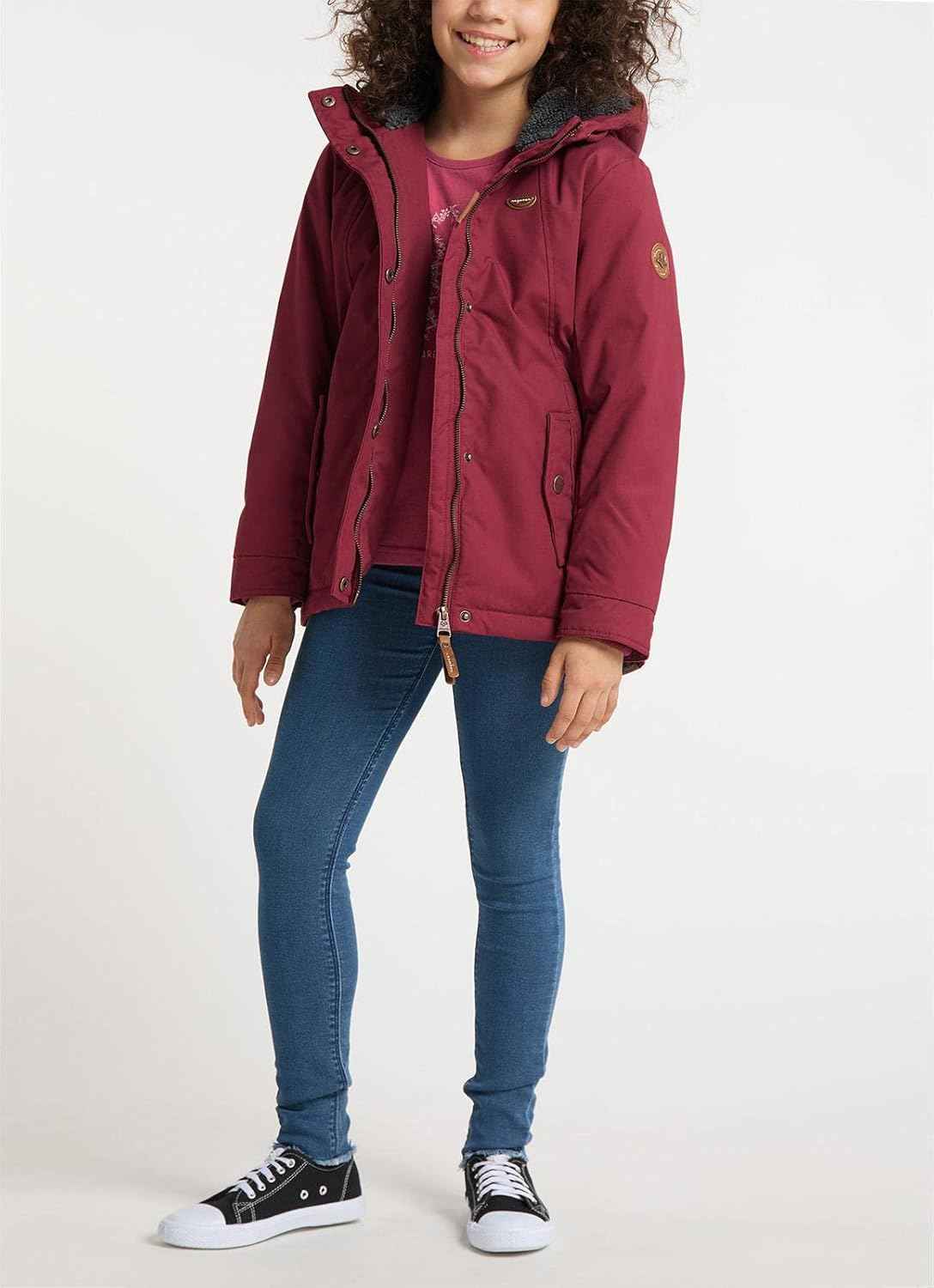 Ragwear Elvina Children's Girls' Winter Jacket Winter Coat Outdoor Jacket with Hood 128-152