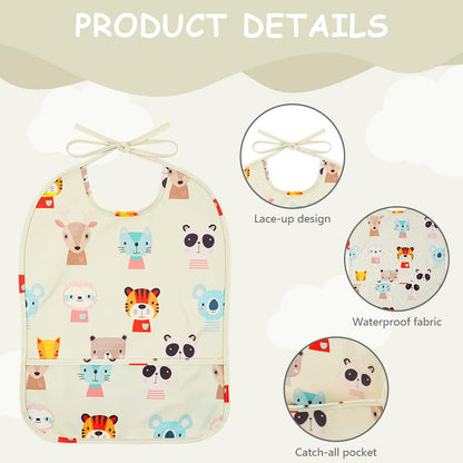 HOTUT Dirt-resistant baby bibs washable, baby bibs waterproof, baby eating bibs, baby bibs waterproof for eating, unisex baby bibs odor-resistant 
