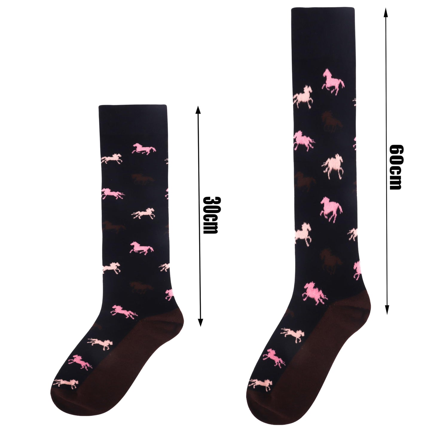 Socken 35-38 Pferd Mädchen Geschenk Knie Socken Baumwolle Socken
