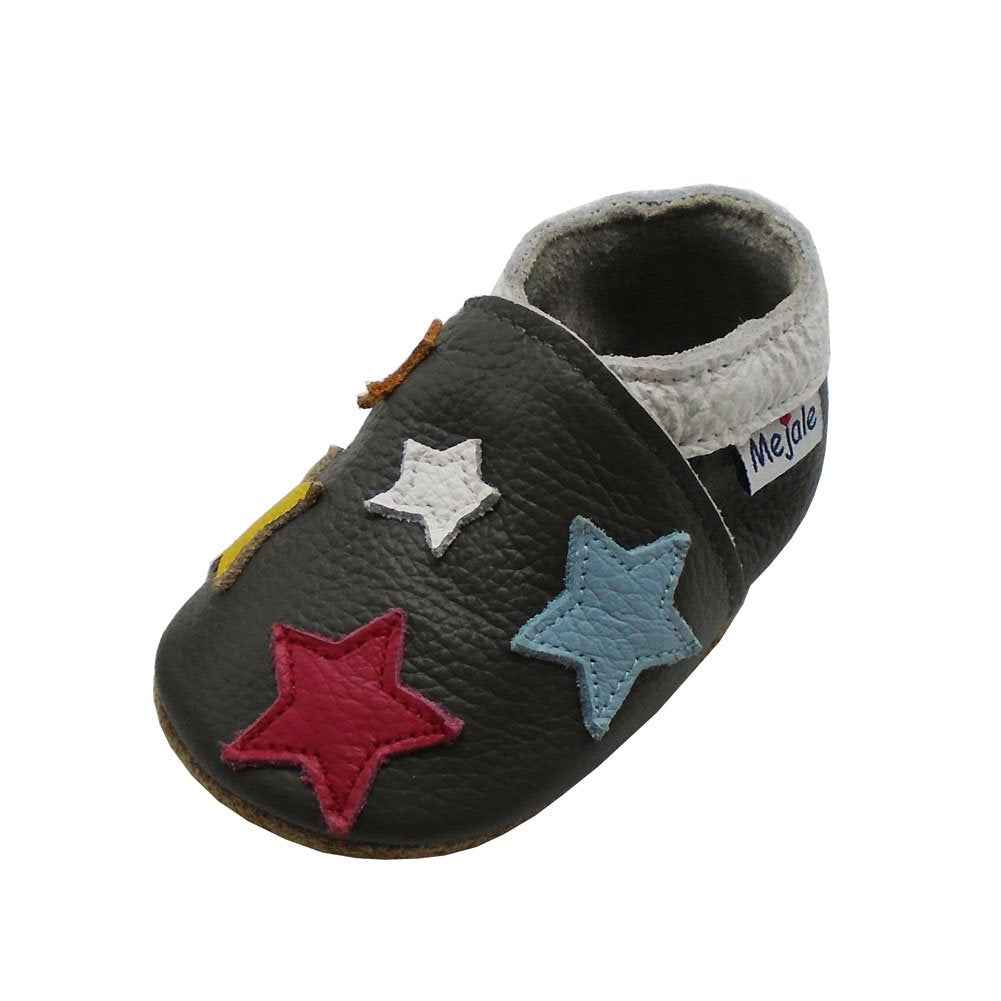 Mejale Leather Baby Shoes First Walking Shoes Crawling Shoes Toddler Children's Shoes Slippers