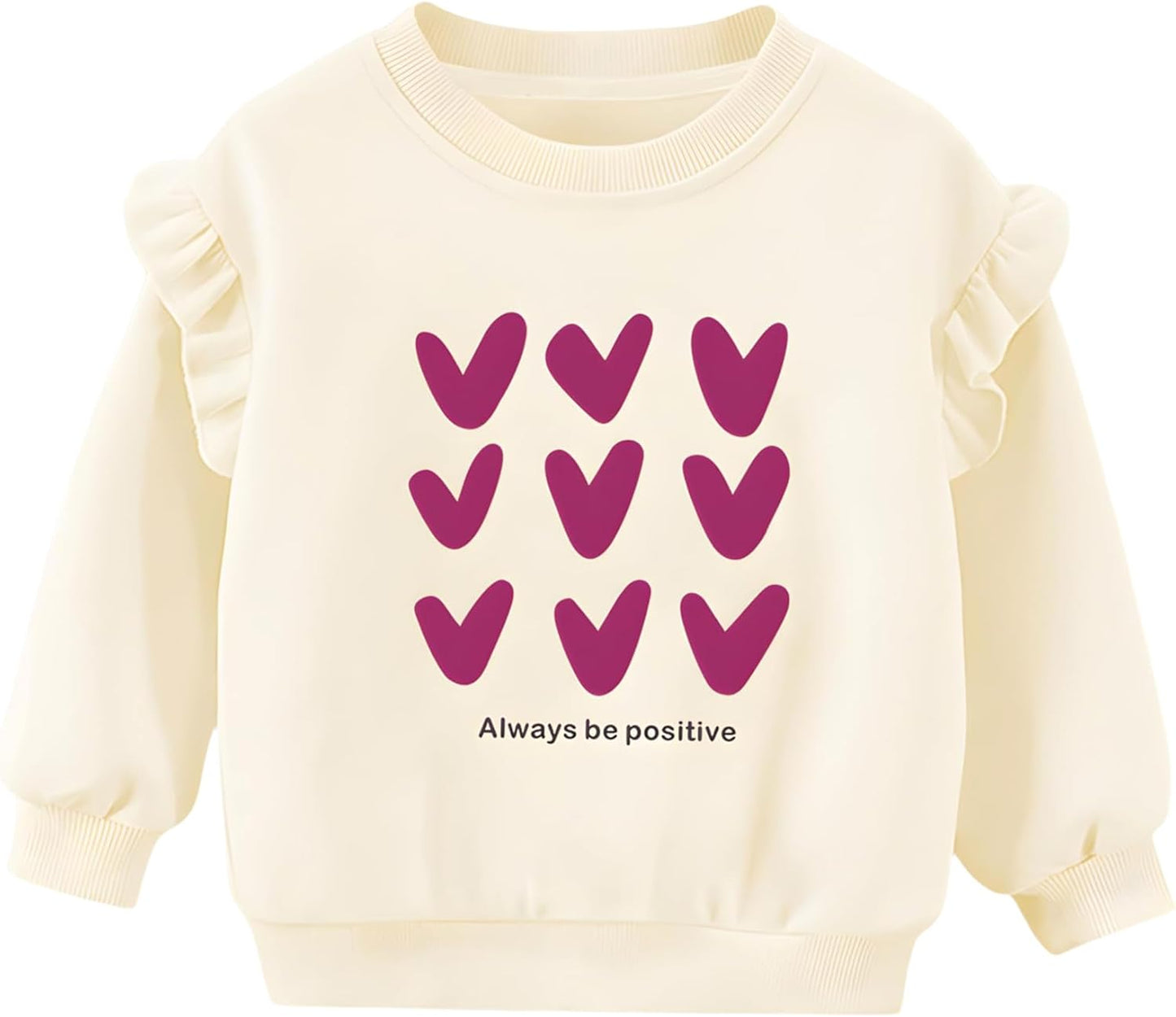 Gumyoss Sweatshirt Mädchen Pullover für Kinder Mädchen Baumwolle Sweater Kleinkind Mädchen Langarm Tops Alter 2-8 Jahre