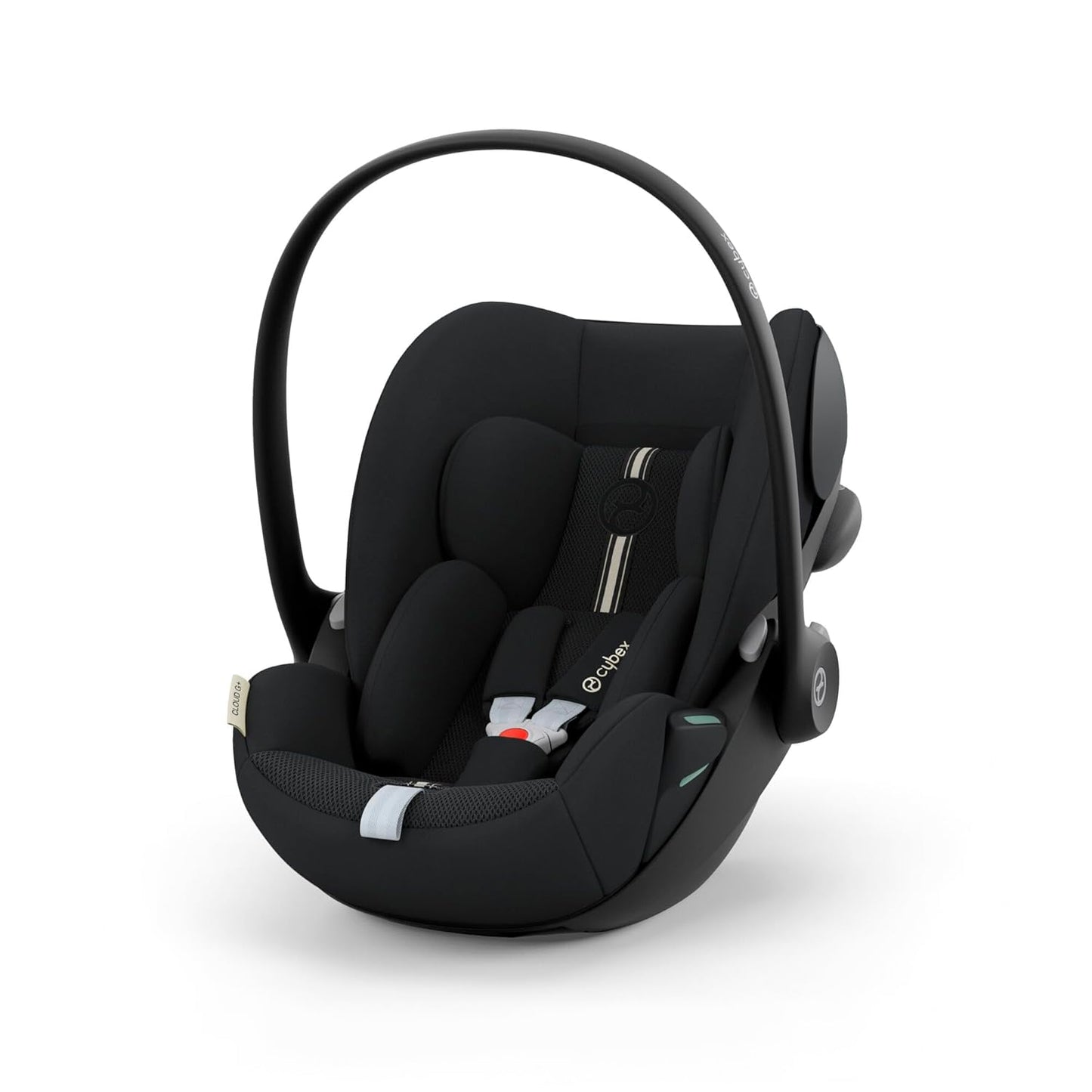 CYBEX Gold Babyschale Cloud G i-Size Plus, Inkl. Neugeboreneneinlage, Ab Geburt bis ca. 24 Monate, Für Kinder ab 40 cm bis 87 cm, Max. 13 kg, Moon Black - Meloni2