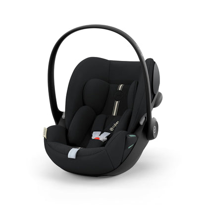 CYBEX Gold Babyschale Cloud G i-Size Plus, Inkl. Neugeboreneneinlage, Ab Geburt bis ca. 24 Monate, Für Kinder ab 40 cm bis 87 cm, Max. 13 kg, Moon Black - Meloni2