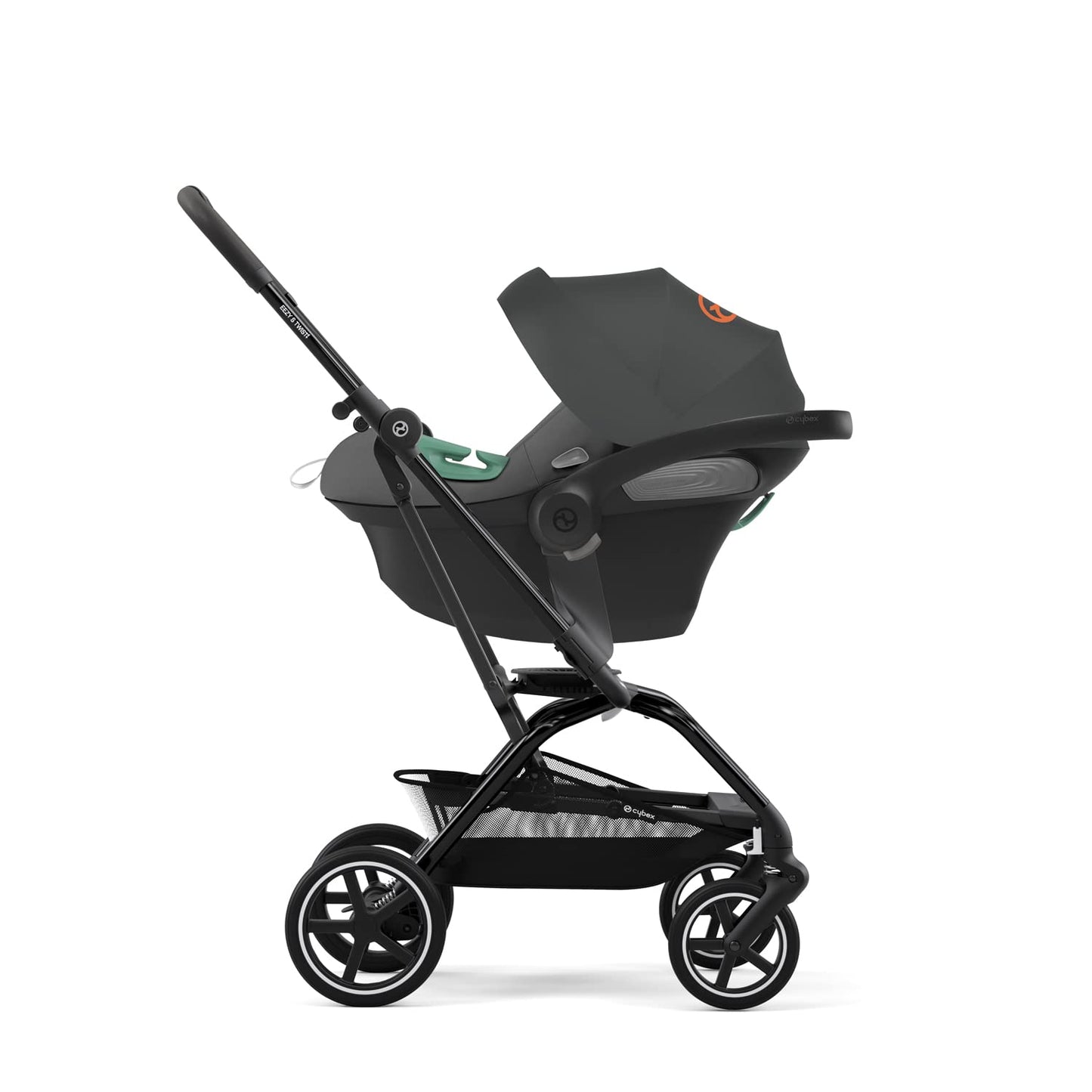 CYBEX Gold Babyschale Aton S2 i-Size, Ab Geburt bis ca. 24 Monate, Max. 13 kg, Inkl. Neugeboreneneinlage, SensorSafe kompatibel, Ocean Blue - Meloni2