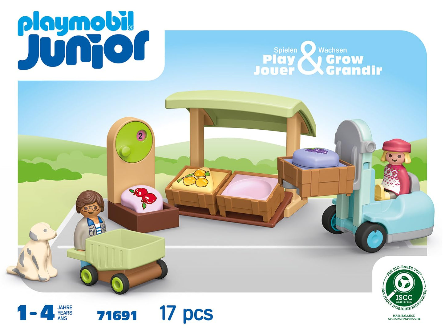 PLAYMOBIL JUNIOR | Erlebnisturm mit Eisstand | nachhaltiges Spielzeug aus biobasierten Kunststoffen | für Kinder ab 1 Jahr | 71703