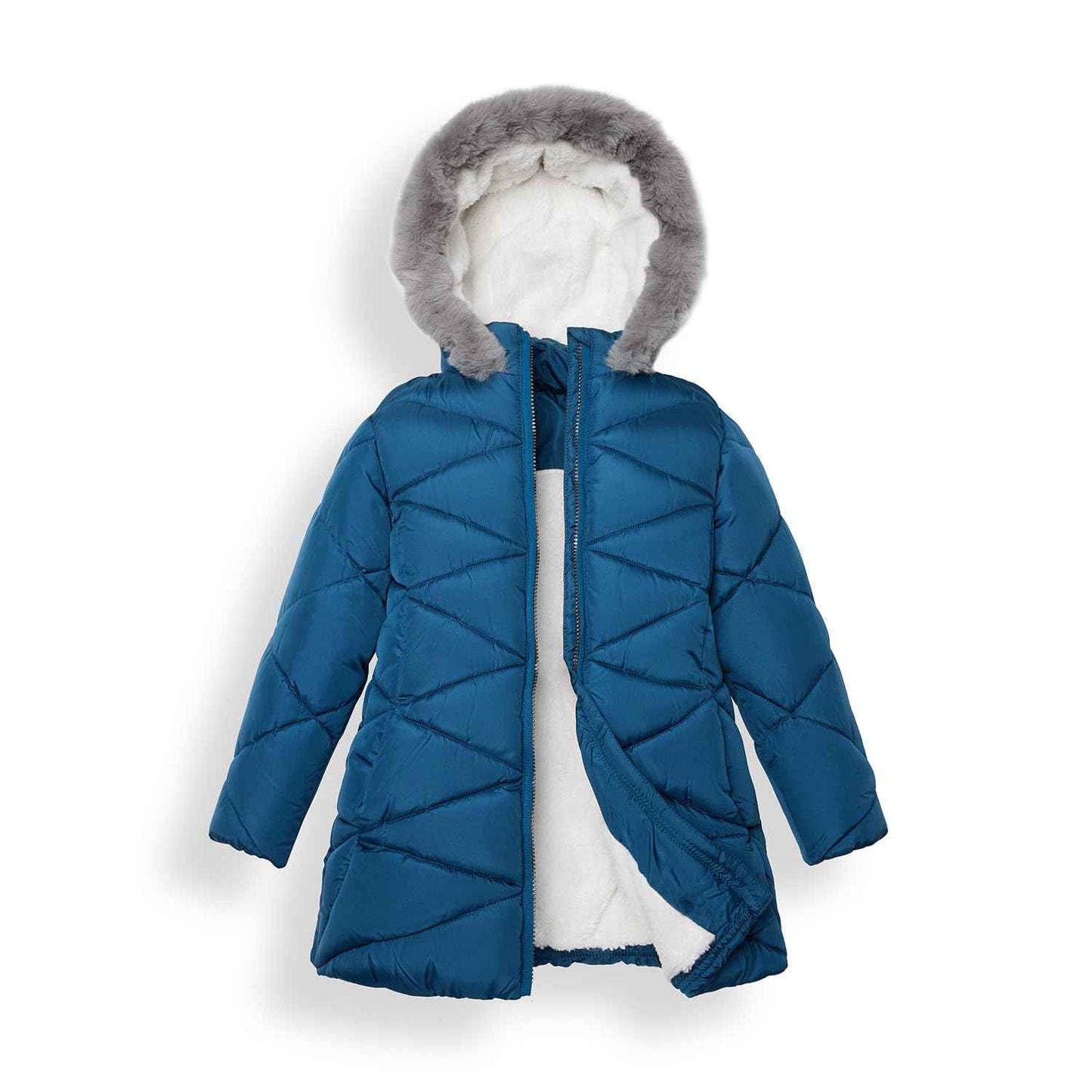 Sunny Sprout Girls' Winter Coats with Hood - Girls' Outerwear Winter Puffer Jacket with Heavy Fleece Lining | Children's Jackets & Coats