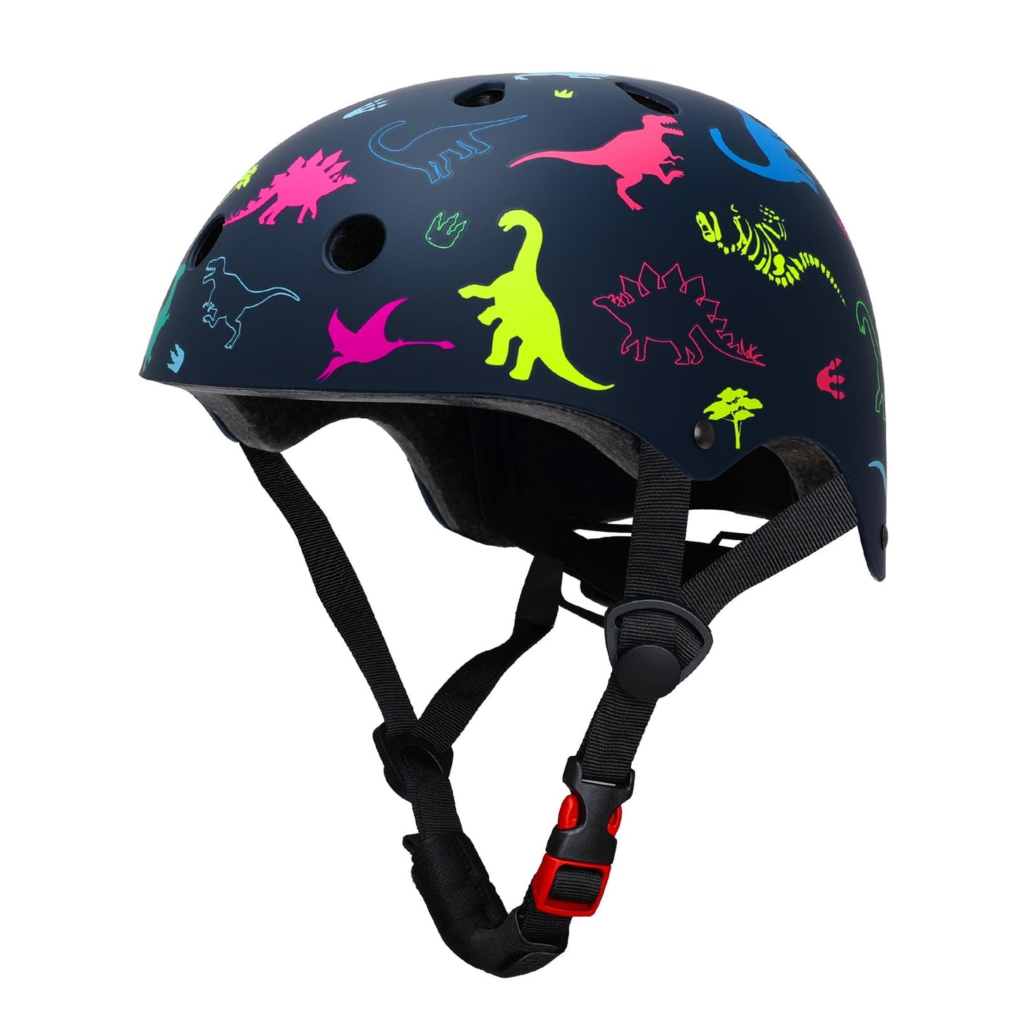 YOOXARMOR Fahrradhelm Kinder, Verstellbar Skaterhelm Reithelm für 3-5-8 Jungen und Mädchen Kinderfahrradhelm Leicht Einstellbar 50-54CM für Fahrrad Roller Skateboard Scooter