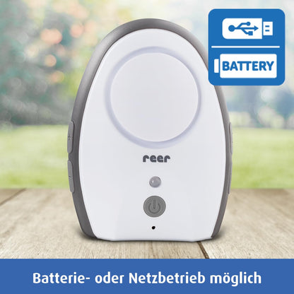 reer Rigi Babyphone mit Gegensprechfunktion, 300 m Reichweite, FHSS, Nachtlicht, VOX & ECO-Modus