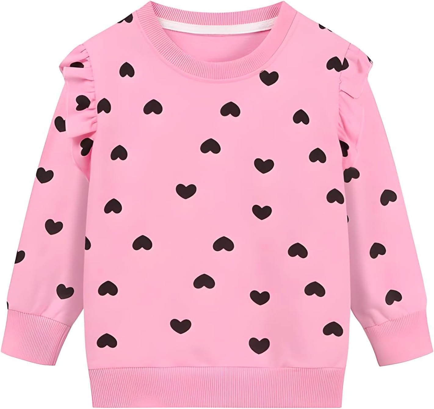 Gumyoss Sweatshirt Mädchen Pullover für Kinder Mädchen Baumwolle Sweater Kleinkind Mädchen Langarm Tops Alter 2-8 Jahre