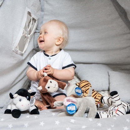Minifeet Frosch Arwin - das Kuscheltier für alle Anlässe, TÜV-geprüft und bereit für gemütliche Kuschelzeiten