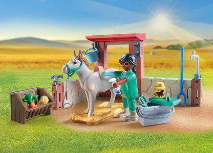 PLAYMOBIL | Country | Tierarzteinsatz bei den Eseln |Spielzeug für Kinder ab 4 Jahren | 71471
