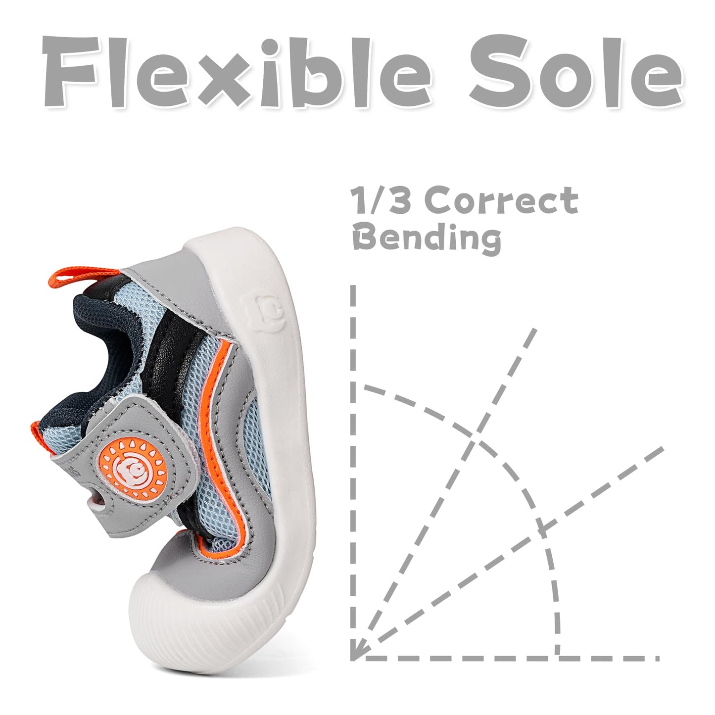 MASOCIO Lauflernschuhe Baby Schuhe Junge Mädchen Babyschuhe Weich Flach Gummi Anti-Rutsch