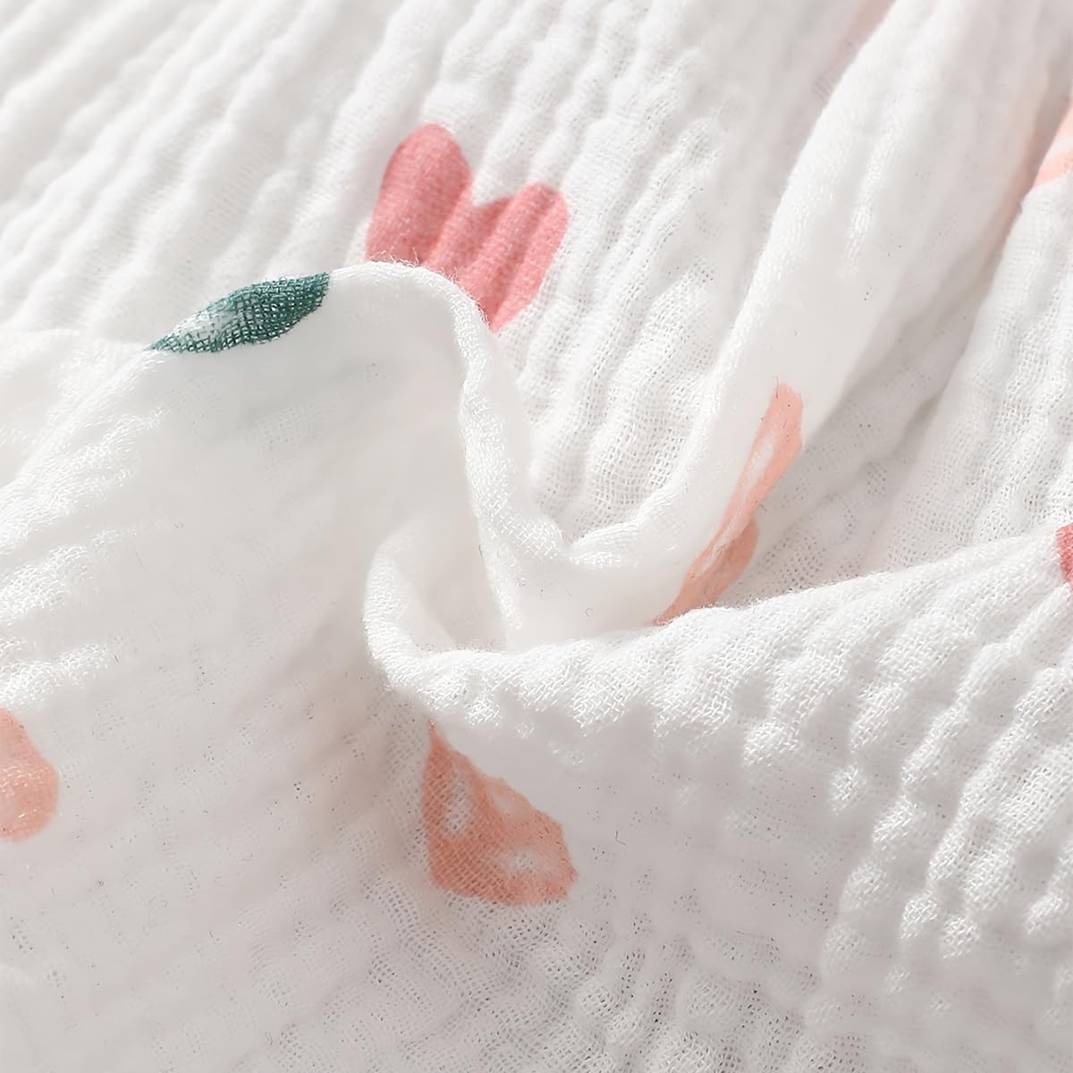 Kleinkind Baby Mädchen Sommer Kleid Outfit Rüschenärmel Herz/Blumenmuster Boho Kleider Niedliches Baby Sommerkleid mit Hut