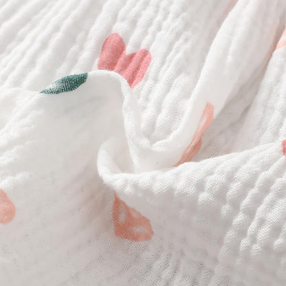 Kleinkind Baby Mädchen Sommer Kleid Outfit Rüschenärmel Herz/Blumenmuster Boho Kleider Niedliches Baby Sommerkleid mit Hut