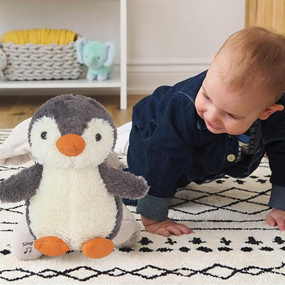 Kuscheltier Pinguin, 23 cm Plüschtier für Kinder, Flauschiger Stofftier zum Kuscheln und Spielen, Süße Plüschtiere, Pinguin Plushie, Kuscheltiere Mädchen, Stuffed Animals für Jungen Mädchen Geschenke