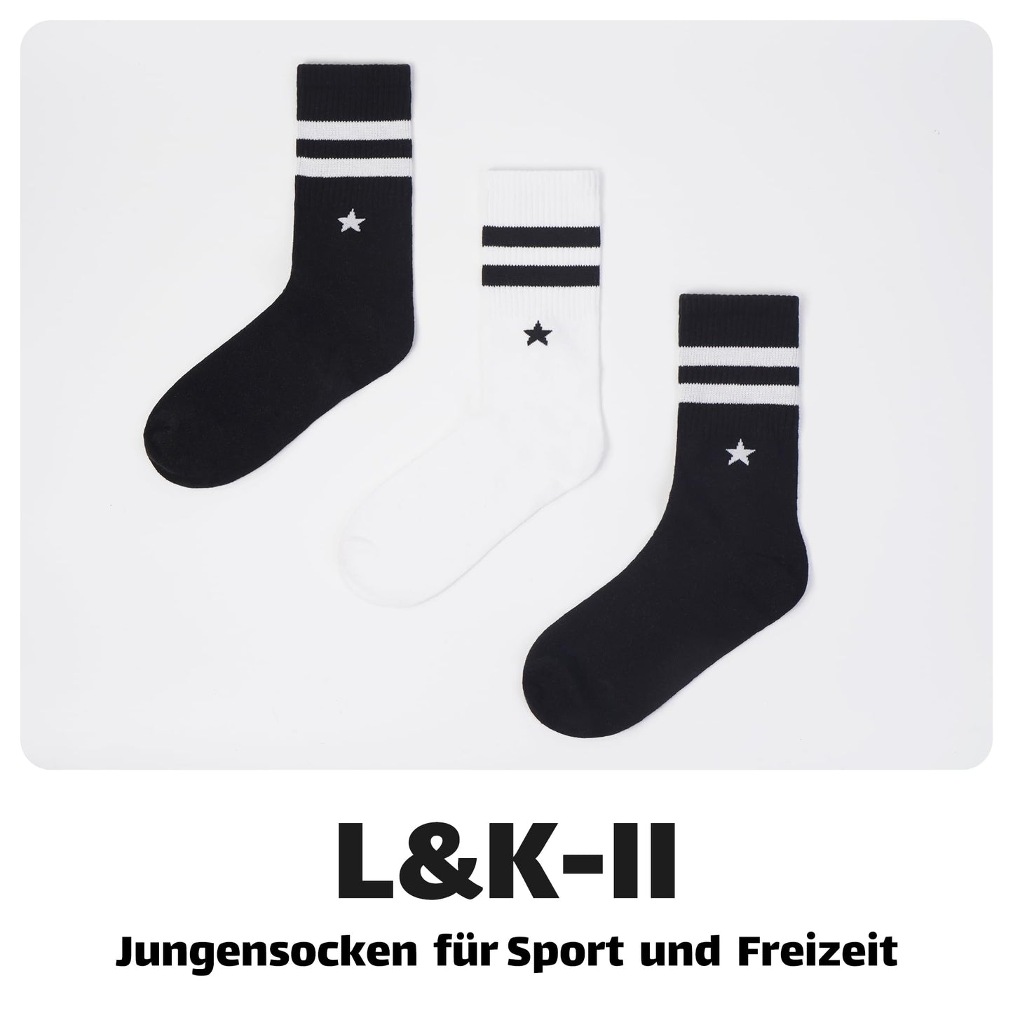 Libella 12 Paar Kindersocken Jungen Mädchen Sportsocken Fussball Wintersocken Baumwolle bunt Cotton modische makronen Füßlinge 2889VA