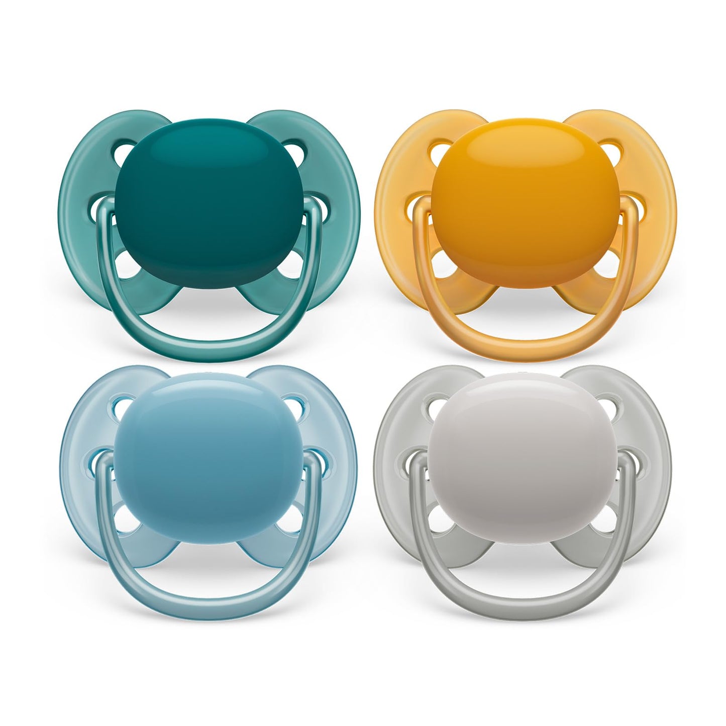 Philips Avent ultra soft Schnuller - 4er Pack, BPA-freier, extra weicher Schnuller für Babys von 0-6 Monaten, inklusive Transport- und Sterilisationsbox, (Modell SCF091/35) - Meloni2