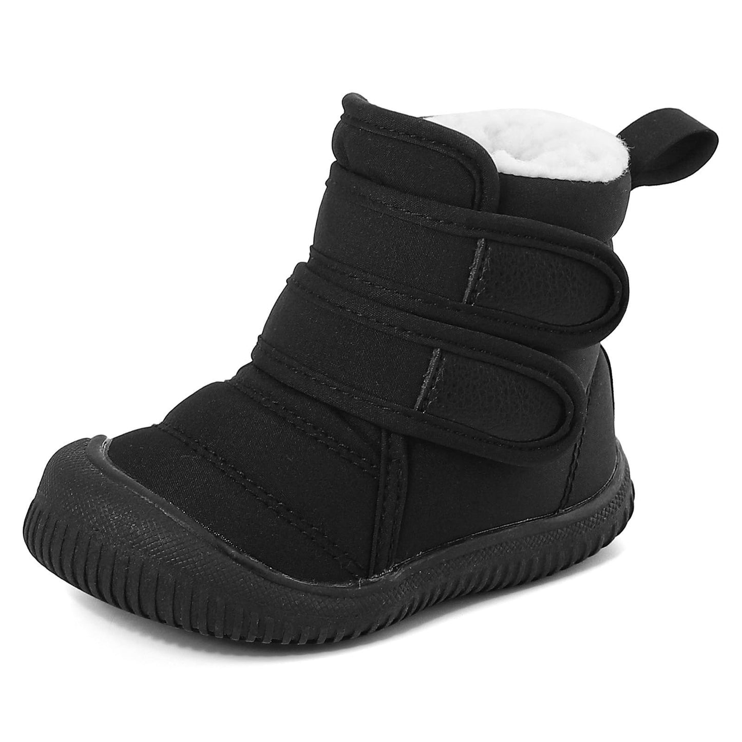 MASOCIO Winter Shoes Baby Boots Boys Girls Toddler Winter Boots Plush Flat Rubber Non-Slip Size 19-27 EU
