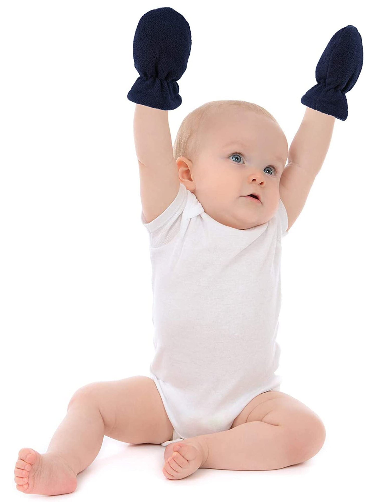 Boyiee 3 Pairs Newborn Baby and Toddler Winter Mittens Gloves Fleece
