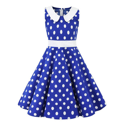 Mädchen Retro Vintage Rockabilly Kleid Partykleider Cocktailkleider