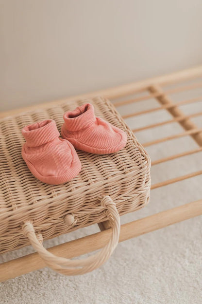 Generisch Baby Krabbel- Hausschuhe - Schuhe Neugeborene - Baumwolle - Diverse Farben - Mädchen - Jungs