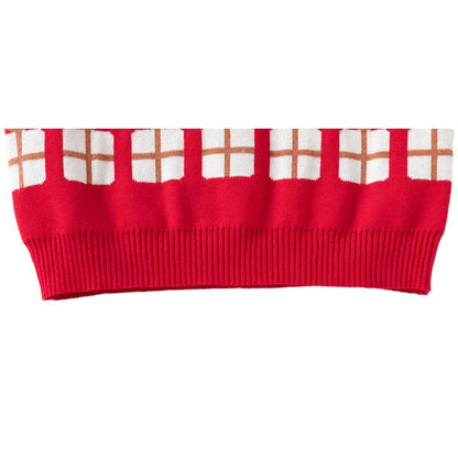 Fandecie Children's Christmas Jumper Cotton Crew Neck Christmas Elk Santa Sweater Girls Boys Sweatshirt Jumper 2-7 Years