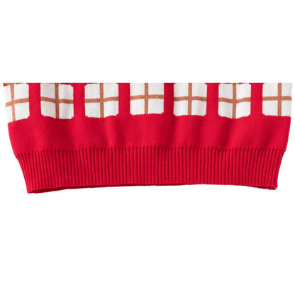 Fandecie Children's Christmas Jumper Cotton Crew Neck Christmas Elk Santa Sweater Girls Boys Sweatshirt Jumper 2-7 Years