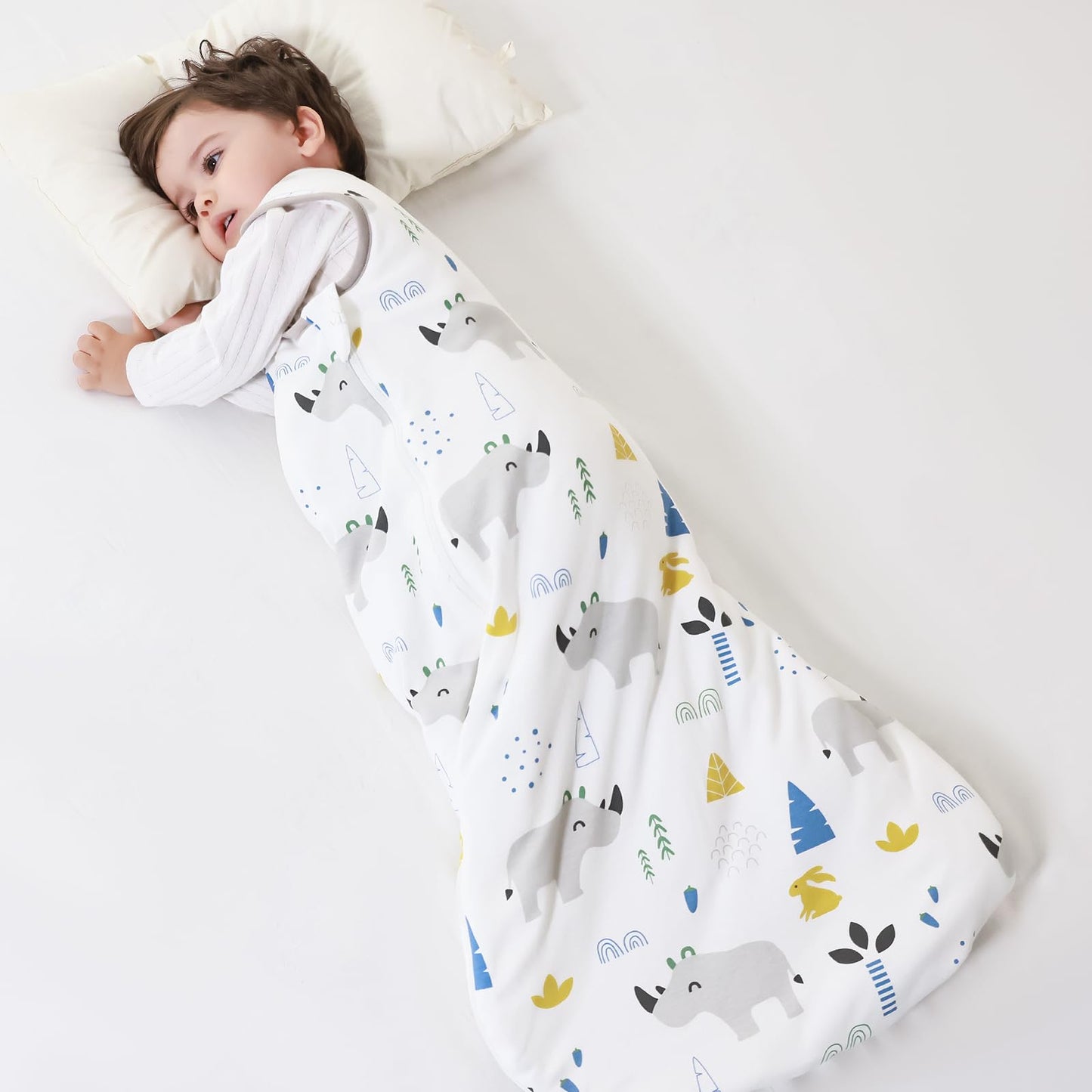 Baby Winter Sleeping Bag, Toddler Sleeping Bag, 2.5 Tog Sleeping Bag, 100% Cotton, Various Sizes from Newborn to 18 Months, All-Year-Round Sleeping Bag