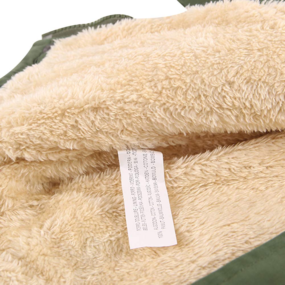 amropi Children's Boys Hooded Jacket with Fleece Lining Coat Parka Jacket Outerwear for 3-10 Years
