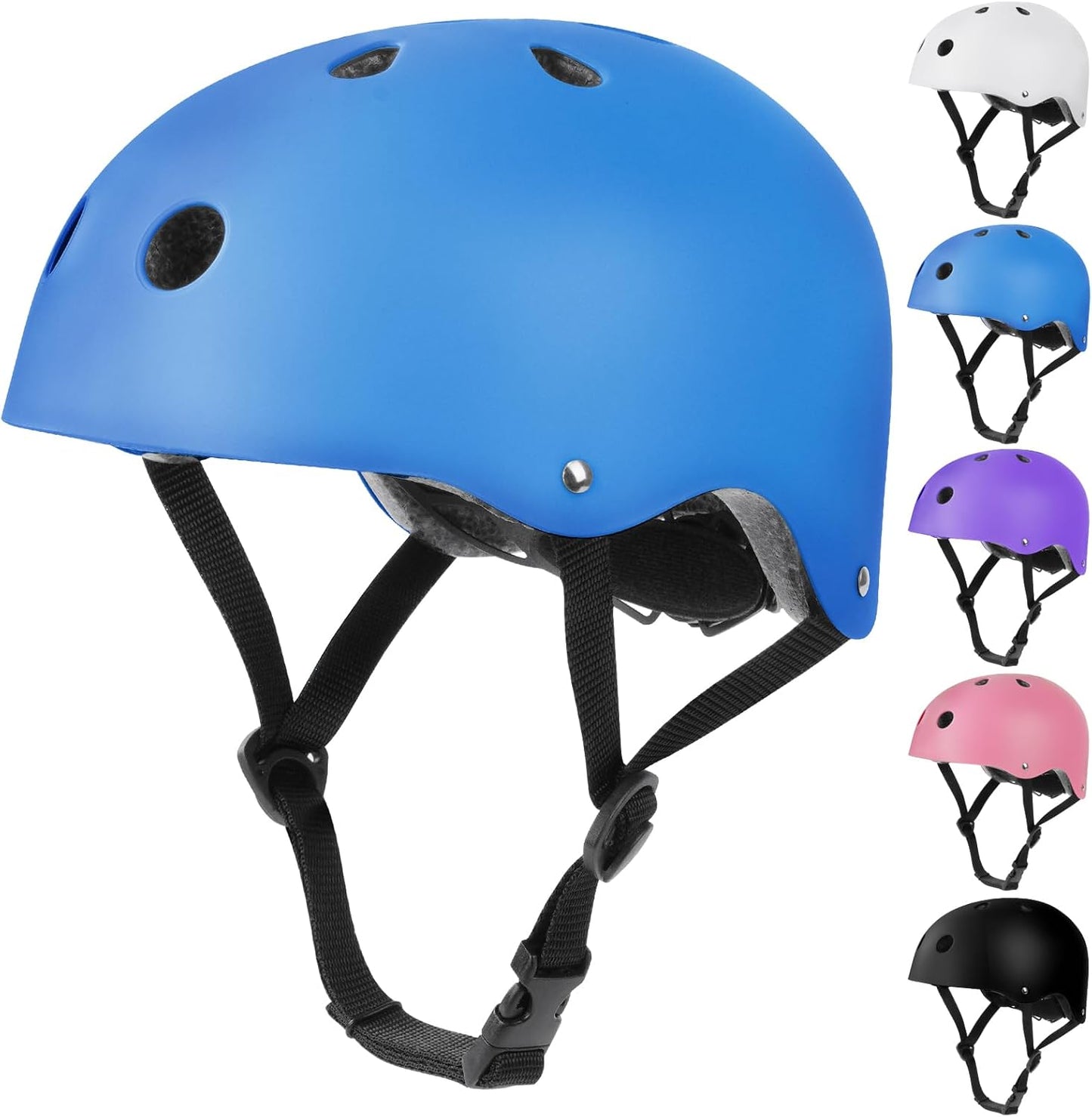 Flintronic Children's Bicycle Helmet, Children's Helmet, Bicycle Helmet for Children, Adjustable Skateboard Helmet for Bicycle, Skateboard, Scooter, Skating, Scooter, BMX for 2-13 Years