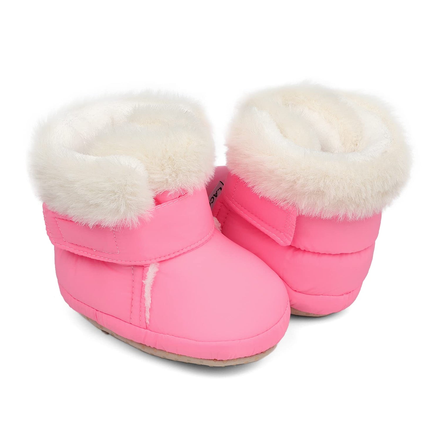 LACOFIA Baby Boys Girls Winter Shoes Baby Winter Boots with Non-Slip Soft Sole Crawling Shoes