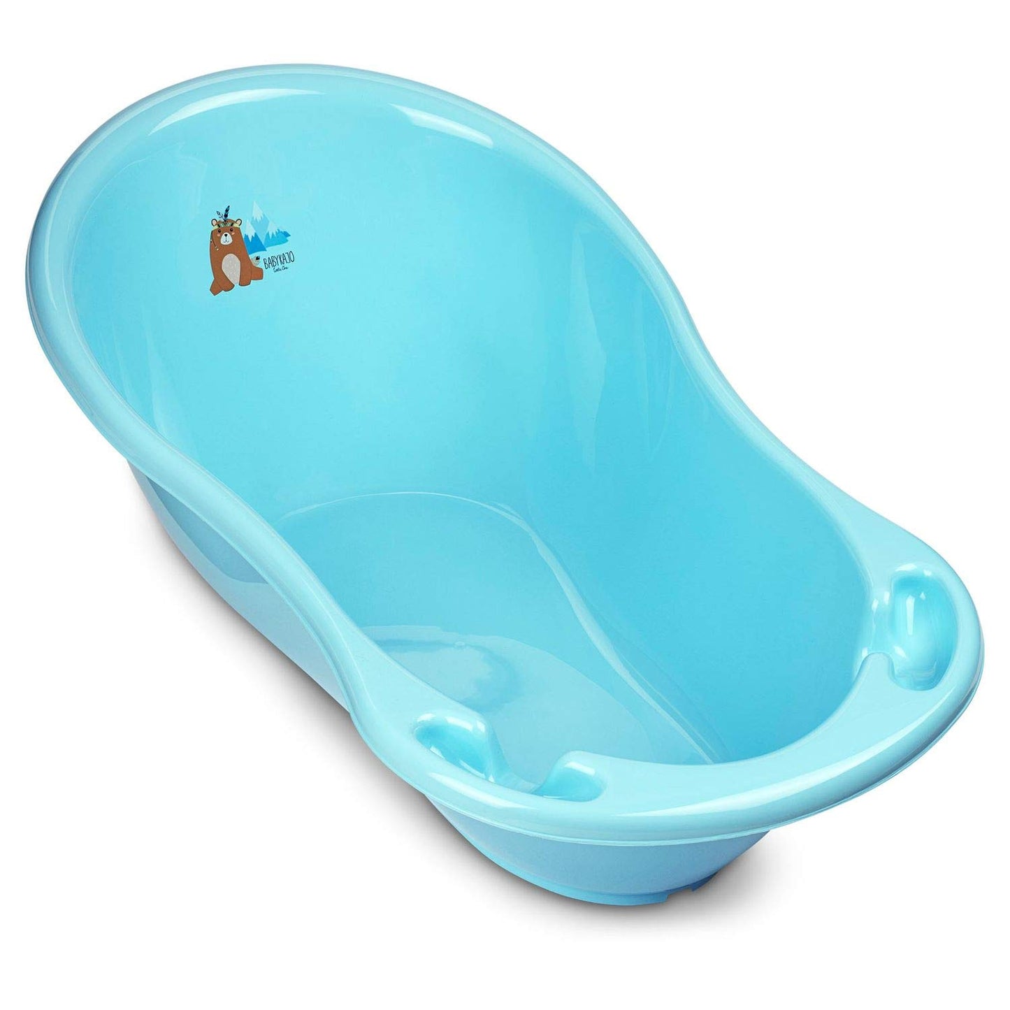 Baby Badewanne mit Gestell 4 Set TÜV Rheinland zertifiziert! Babybadewannen + Baby Badewannensitz +Abfluss + Gestell - Babywanne mit Ständer! Baby Pflegeset für Neugeborene.