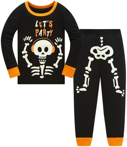 Jungen Pyjamas, Dinosaurier Langarm Zweiteiler Pyjama, Kinder Baumwolle Pyjama Set, Winter, Weihnachten Nachtwäsche, Größe 1–12 Jahre