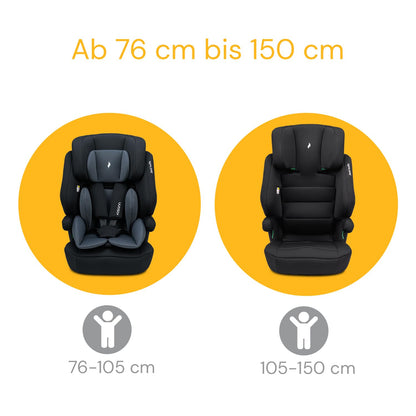 Osann Jazzi Isofix – Der sichere Kindersitz ab 1 Jahr (76–150 cm), mitwachsend mit Isofix & Top-Tether, Schutz & Geborgenheit auf jeder Fahrt - Sunset - Meloni2