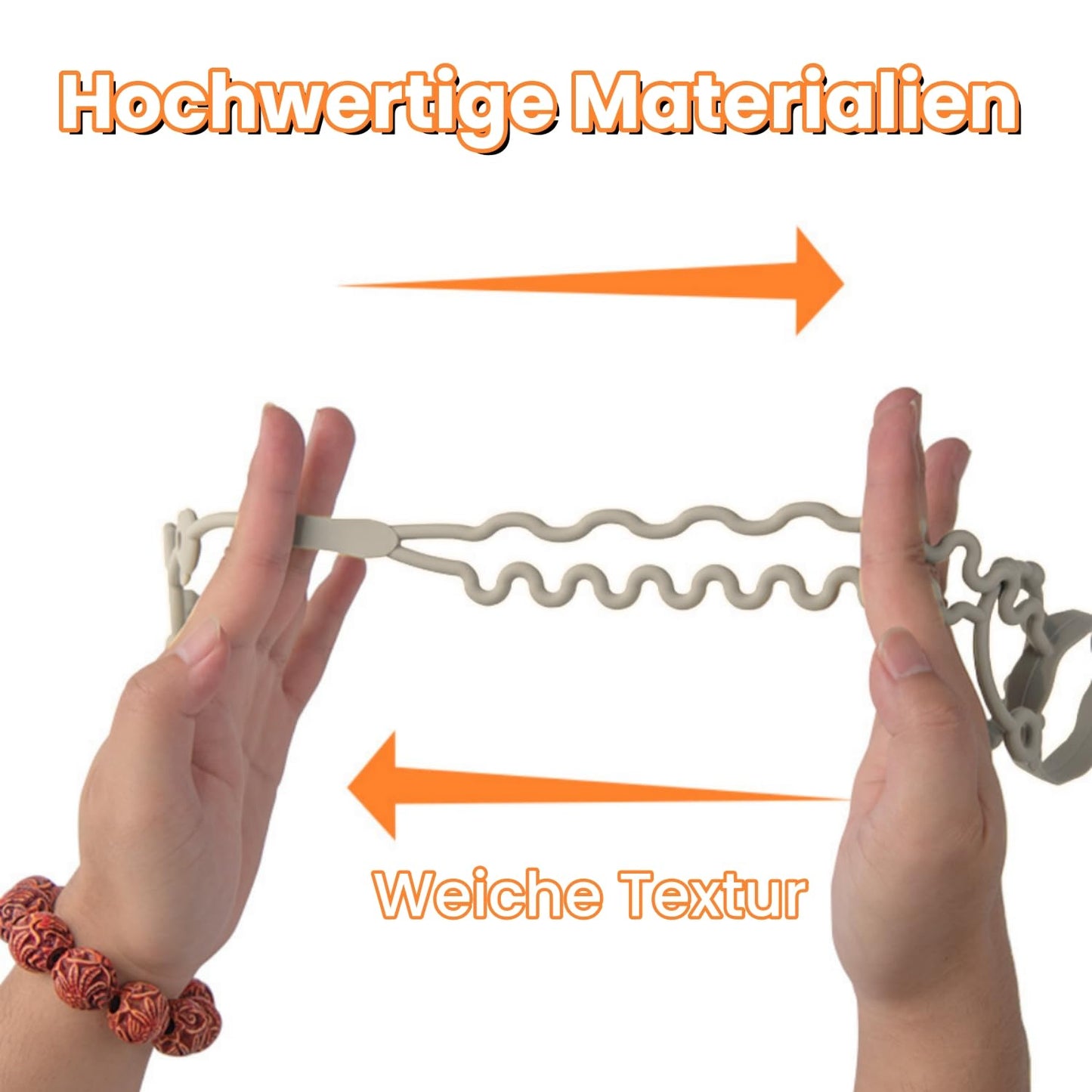 Schnullerkette aus Silikon,Schnullerband für Babys MäDchen und Junge,BPA-frei Sicherheitsgurte für Spielzeug,Einteiliger Schnullerhalter und Beißringspielzeug,2er-Pack (Leopard + Khaki)
