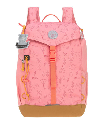 Kinder Wanderrucksack Kinderrucksack mit Brustgurt gepolsterte Schultergurte wasserabweisend, 14 Liter/Big Outdoor Backpack Sunny Explorer Rose/pink