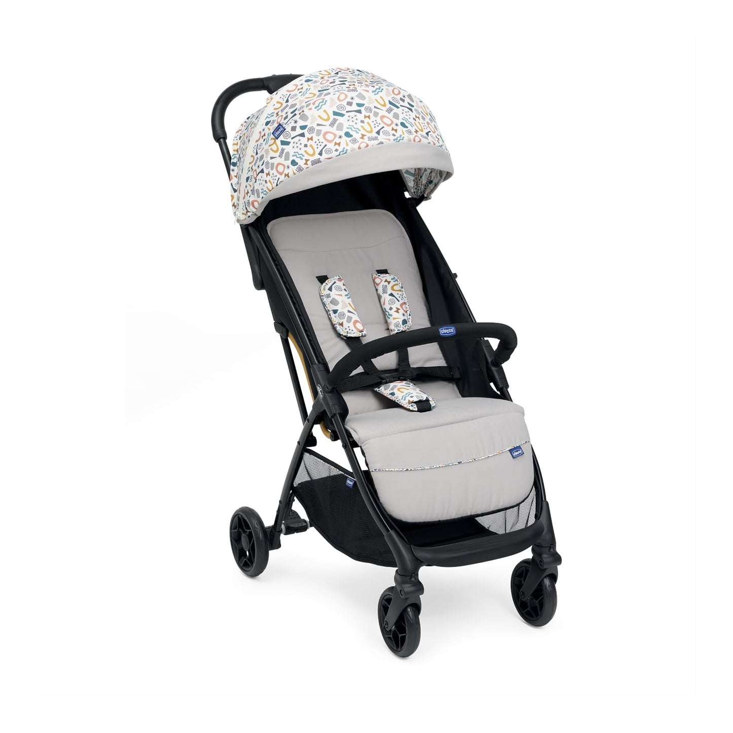 Chicco, Glee Pushchair from 0 Months to 4 Years with Automatic and Compact Closure, Extendable Hood with SPF 50+ and Rain Cover, 3-Level Adjustable Backrest, Leg Rest