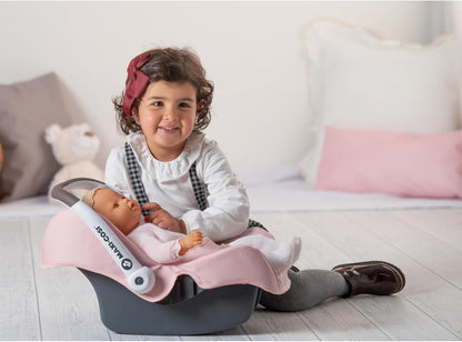 Smoby - Maxi Cosi Autositz - Autositz mit Tragebügel im Original Maxi-Cosi Design, Puppen-Zubehör für Puppen bis 42 cm, für Kinder ab 3 Jahren, rosa - Meloni2