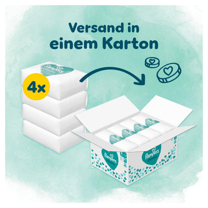 Pampers Harmonie Windeln Größe 2, 204 Windeln, 4kg-8kg, sanfter Hautschutz mit 100Prozent Pampers Schutz