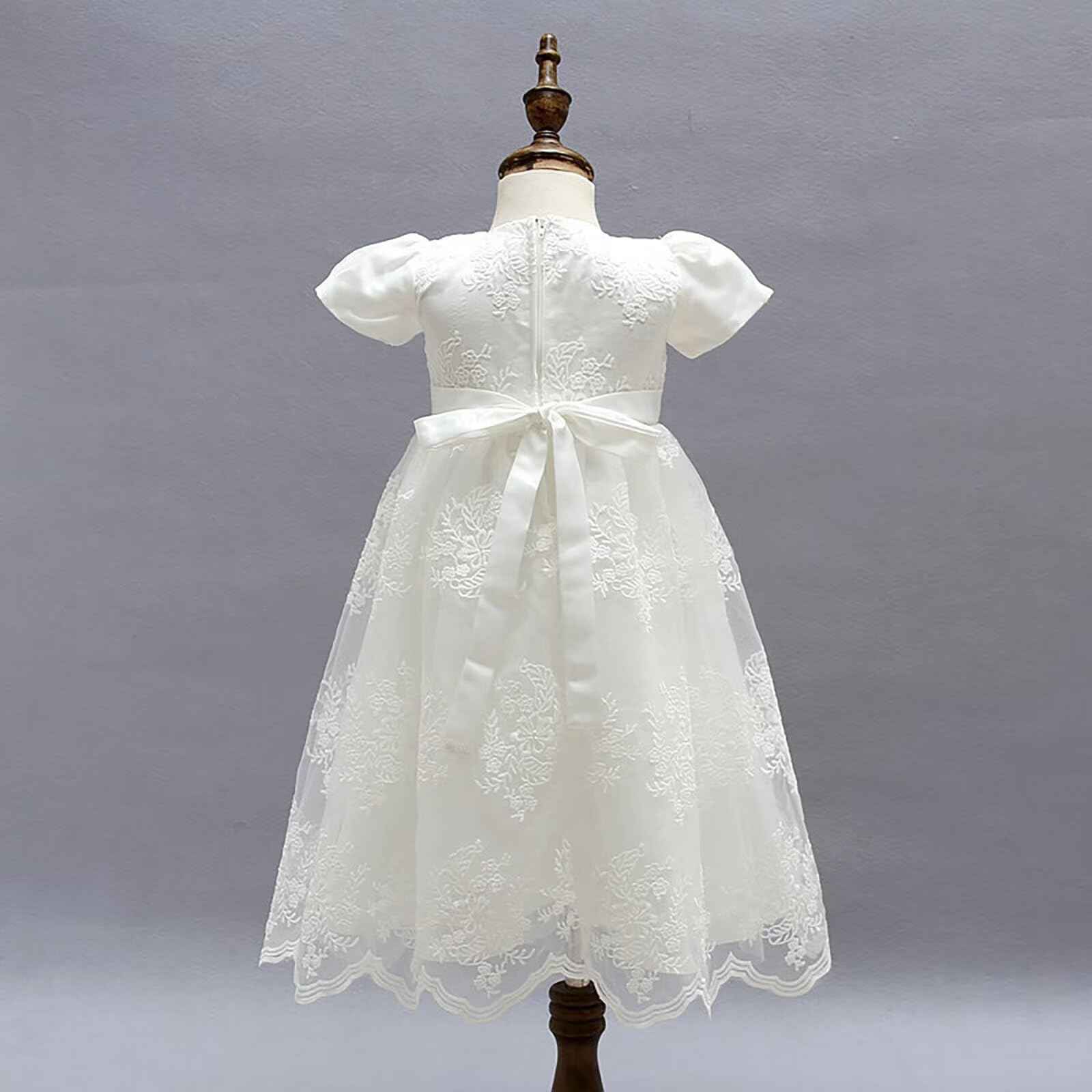 Baby Long Christening Dresses White Christening Dress Special Occasion Dresses for Girls Birthday