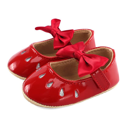 LACOFIA Babyschuhe Mädchen rutschfest Bowknot Prinzessin Krabbelschuhe