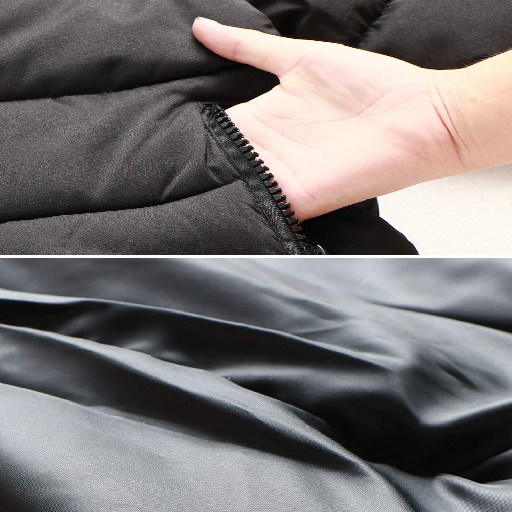 Sxshun Boy's Winter Jacket with Removable Hood Thickened Outdoor Jacket Winter Coat Down Jacket
