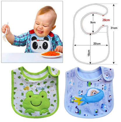 SLOSH Baby Bibs Baby Bibs Waterproof with Velcro for Newborns Niño Niñas Boys Girls Unisex Set 