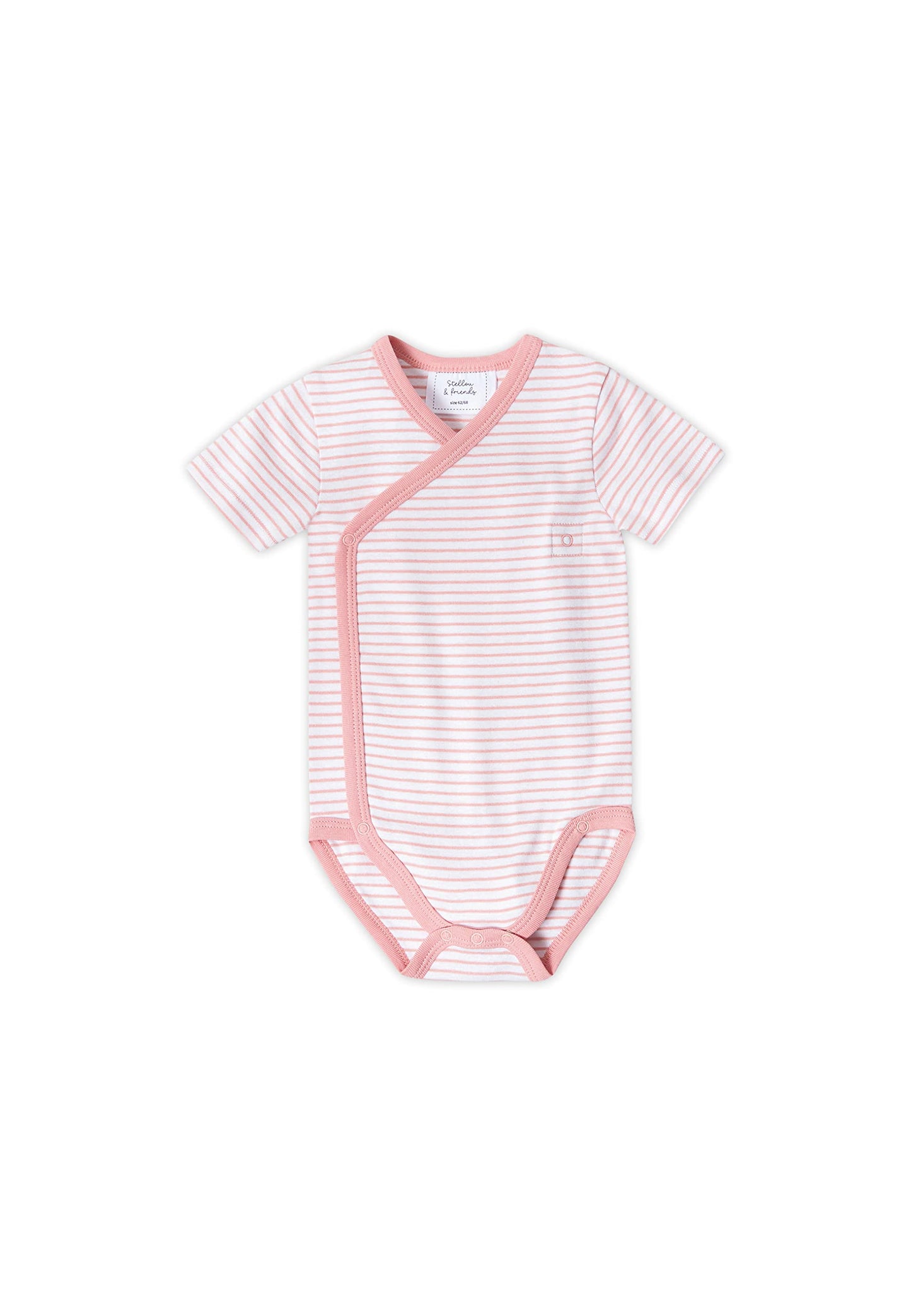 Stellou & friends Baby Body, 100% Bio-Baumwoll Wickelbody 3er MultiSet, kuschelweiche und hochwertige Kinder Kleidung für Jungs und Mädchen, Langarm & Kurzarm-body, OEKO-TEX 100 Zertifiziert