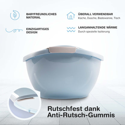 BabybeFun Baby Badewanne mit Badewanneneinsatz für Neugeborene [Testsieger] Rutschfeste Babybadewanne für Babys und Kleinkinder [0-12 Monate] Babywanne für Dusche Badewanne Weiß