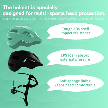 KORIMEFA Toddler Helmet Children's Bicycle Helmet Baby Multi-Sport Adjustable Helmet Sports Helmet Cycling Bicycle Scooter Skateboard Helmet Lightweight for Children Boys Girls from 2-8 Years Old