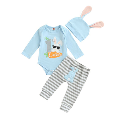 Baby Jungen Mädchen Ostern Kleidung Outfit Osterhase Baby Kleidung Set Körper Top + Hose Neugeborenen Weiche Baby Set Mein Erstes Ostern
