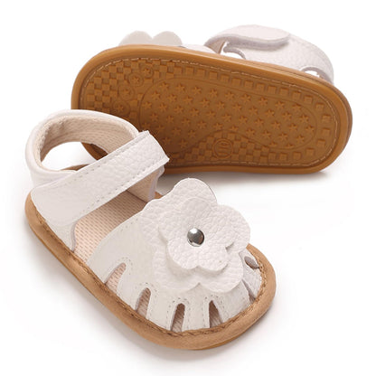 MASOCIO Babyschuhe Mädchen Sandalen Sommer Schuhe Flach Gummi Rutschfest